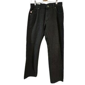 Lee Dungarees Original Straight Leg Size 32 Black Denim Jeans